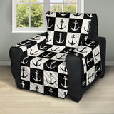 Anchor Black and White Patter Recliner Cover Protector