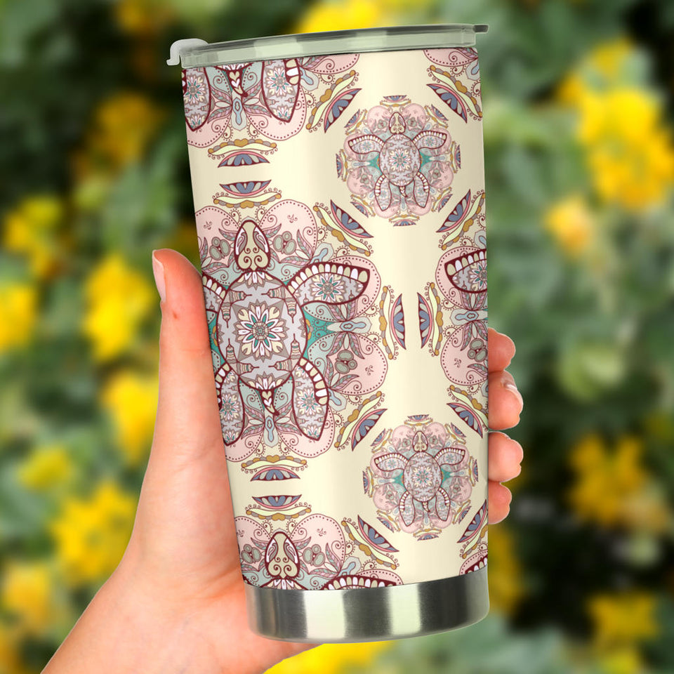 Sea Turtle Tribal Pattern Tumbler