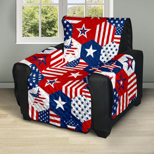 USA Star Hexagon Pattern Recliner Cover Protector