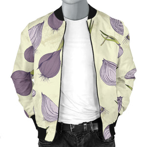 Onion Pattern Set Men Bomber Jacket