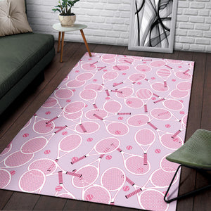 Tennis Pattern Print Design 02 Area Rug