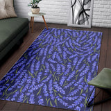 Lavender Theme Pattern Area Rug