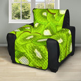 Sliced Kiwi Pattern Recliner Cover Protector