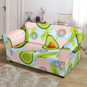 Avocado Pattern Theme Loveseat Couch Slipcover