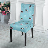 Ostrich Pattern Print Design 05 Dining Chair Slipcover