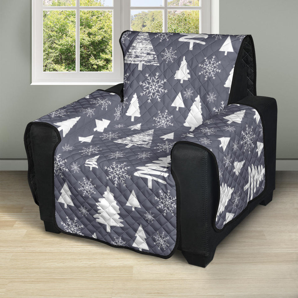 Snowflake Chirstmas Pattern Recliner Cover Protector