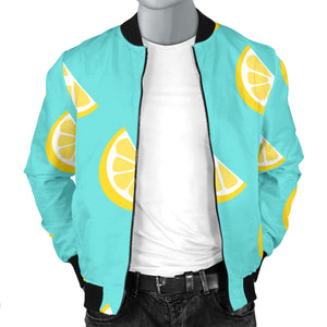 Lemon Theme Pattern Men Bomber Jacket