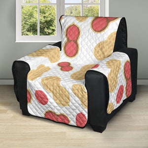 Peanut Theme Pattern Recliner Cover Protector