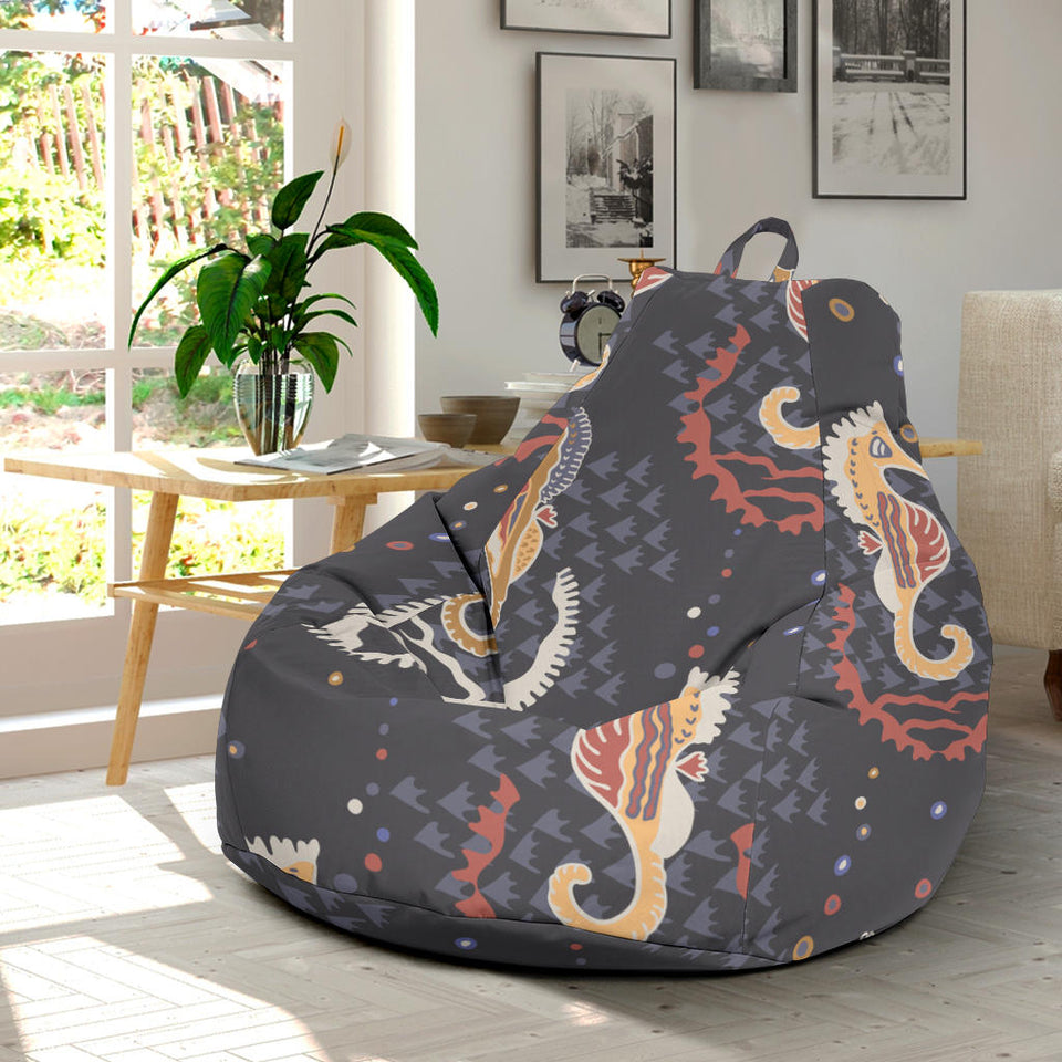 Seahorse Pattern Bean Bag Cover