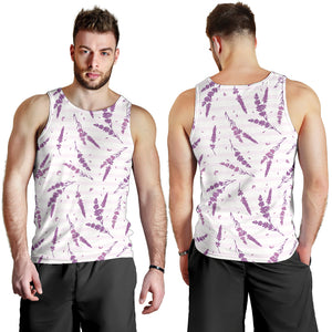 Lavender Pattern Stripe Background Men Tank Top