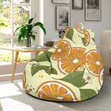 Sliced Orange Leaves  Pattern Bean Bag Cover