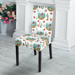 Goldfish Pattern Print Design 01 Dining Chair Slipcover