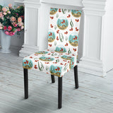 Goldfish Pattern Print Design 01 Dining Chair Slipcover