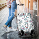 French Bulldog Skating Pattern Luggage Covers