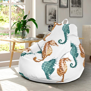 Seahorse Pattern Background Bean Bag Cover