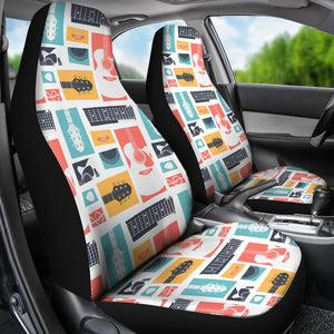 Guitar Pattern Background Universal Fit Car Seat Covers