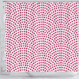Heart Wave Pattern Shower Curtain Fulfilled In US
