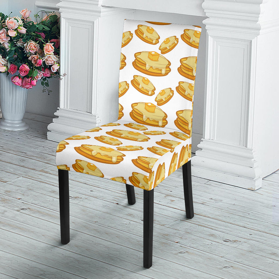 Pancake Pattern Print Design 05 Dining Chair Slipcover