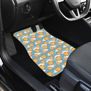 Lion Pattern Print Design 05 Front Car Mats