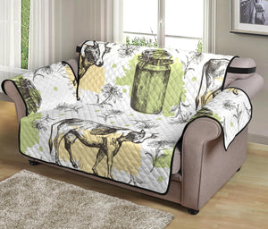 Cow Pattern Loveseat Couch Cover Protector