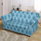 Blue Flame Fire Pattern Loveseat Couch Slipcover