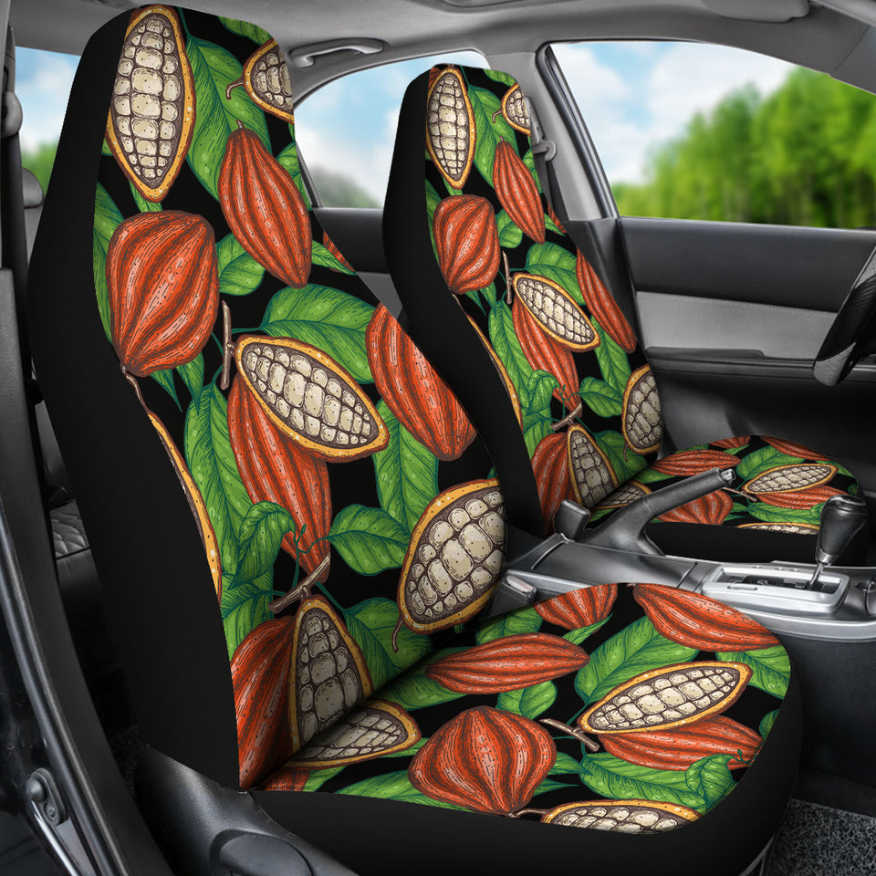 Cocoa Leaves Pattern Universal Fit Car Seat Covers