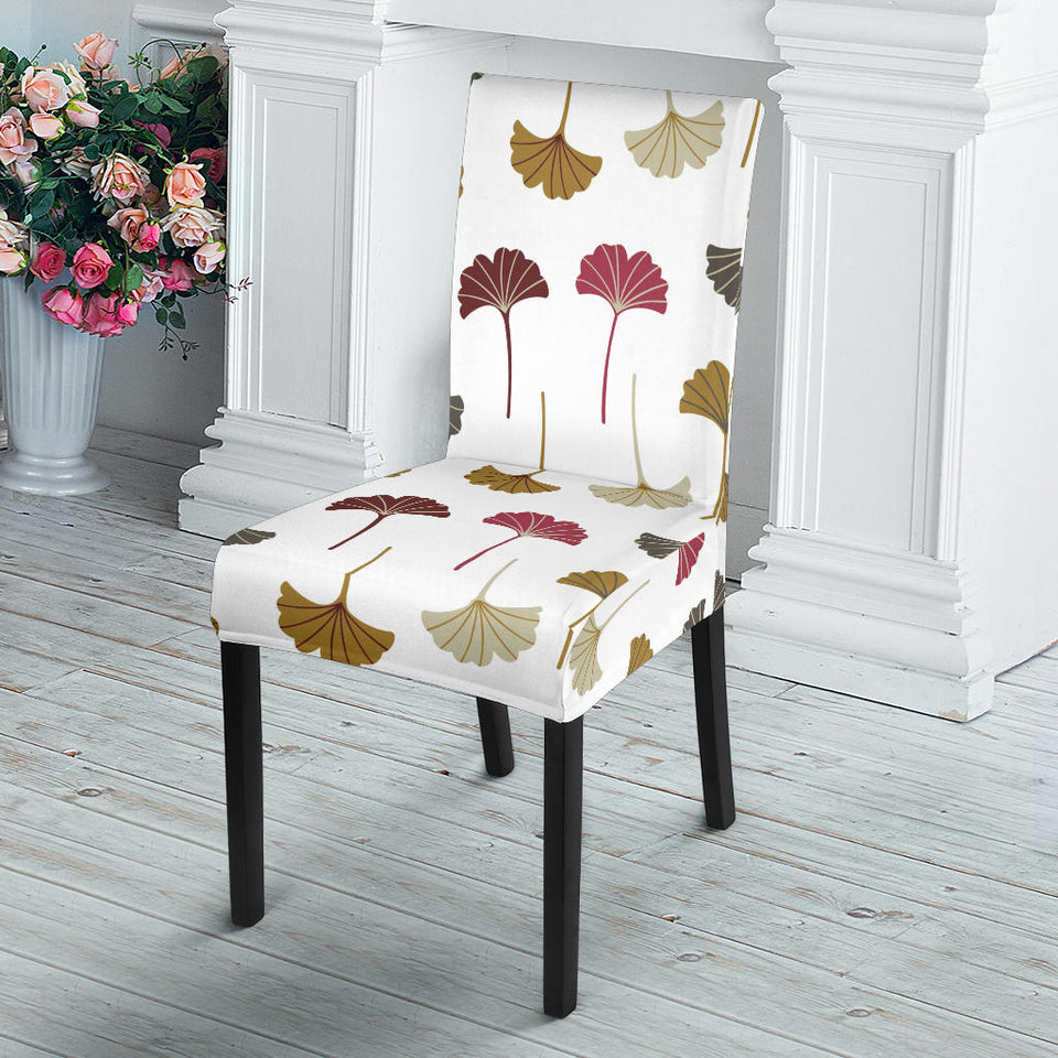 Autamn Ginkgo Leaves Pattern Dining Chair Slipcover