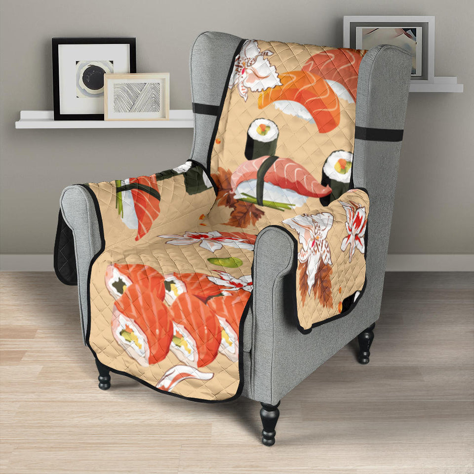 Sushi Pattern Chair Cover Protector