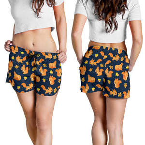 Squirrel Pattern Print Design 05 Women Shorts