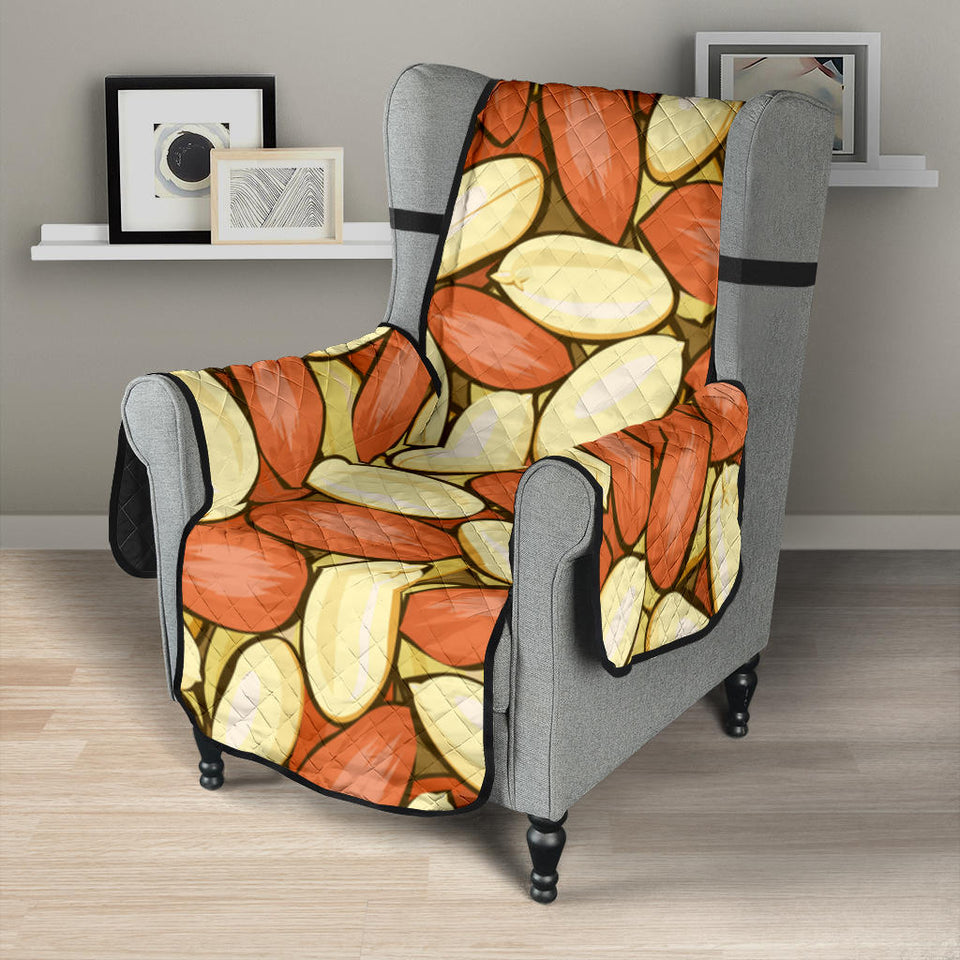 Peanut Pattern Background Chair Cover Protector