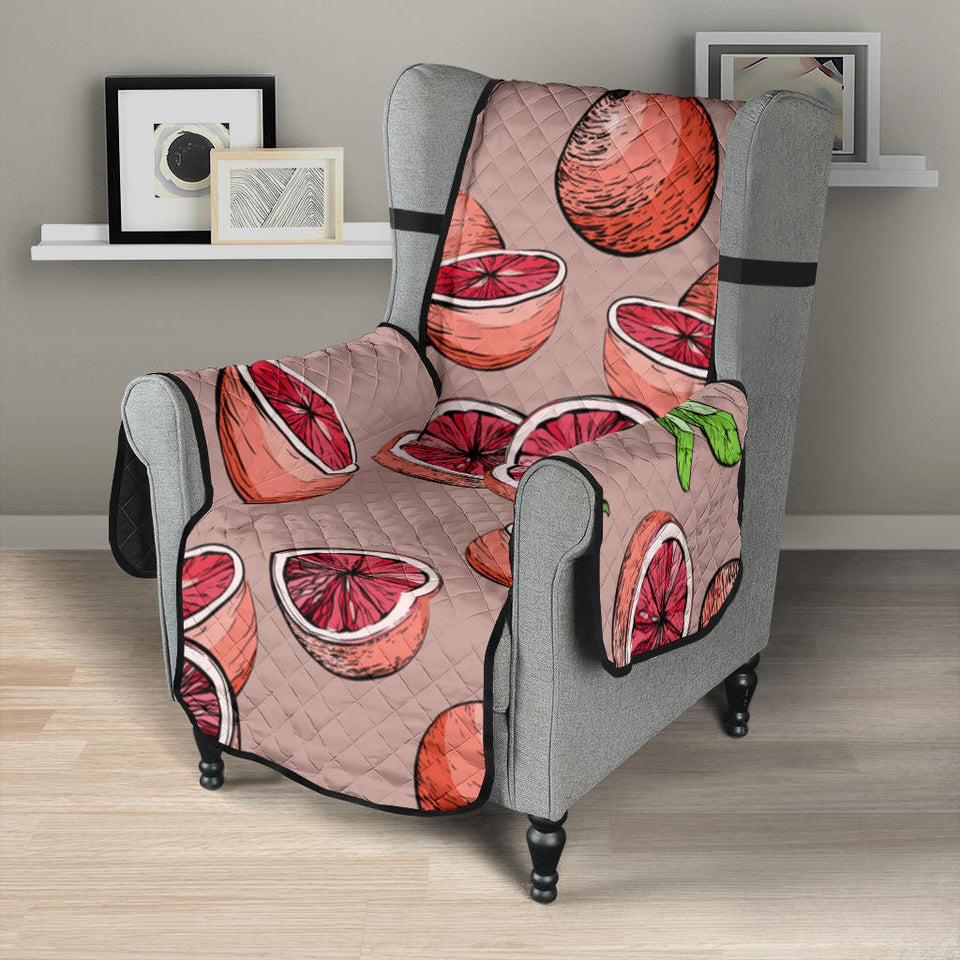 Grapefruit Pattern Background Chair Cover Protector