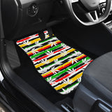 Canabis Marijuana Weed Pattern Print Design 01 Front Car Mats