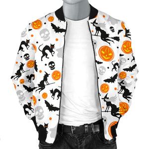 Halloween Pattern Men Bomber Jacket