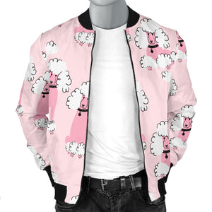 Poodle Pattern Men Bomber Jacket