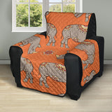 Rhino Pattern Theme Recliner Cover Protector