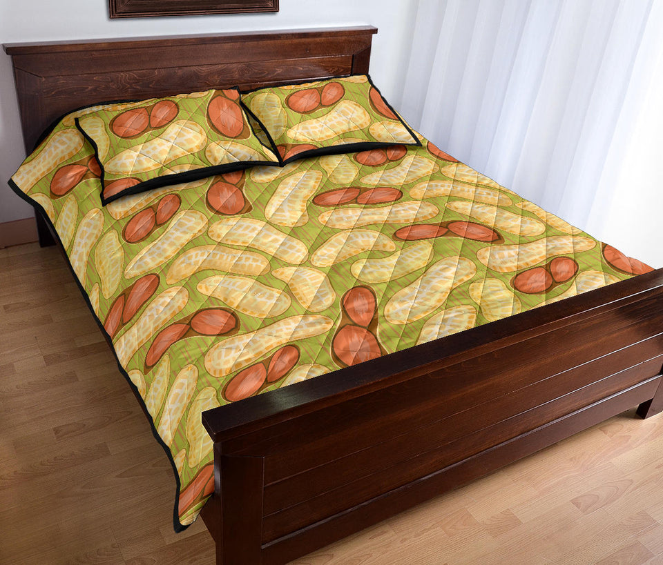 Peanut Pattern Theme Quilt Bed Set