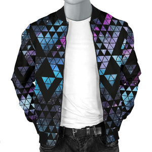 Space Galaxy Tribal Pattern Men Bomber Jacket