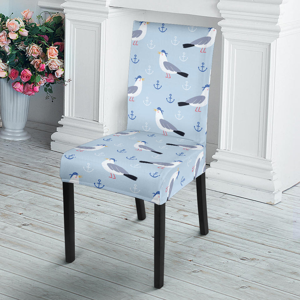 Pigeon Pattern Print Design 03 Dining Chair Slipcover