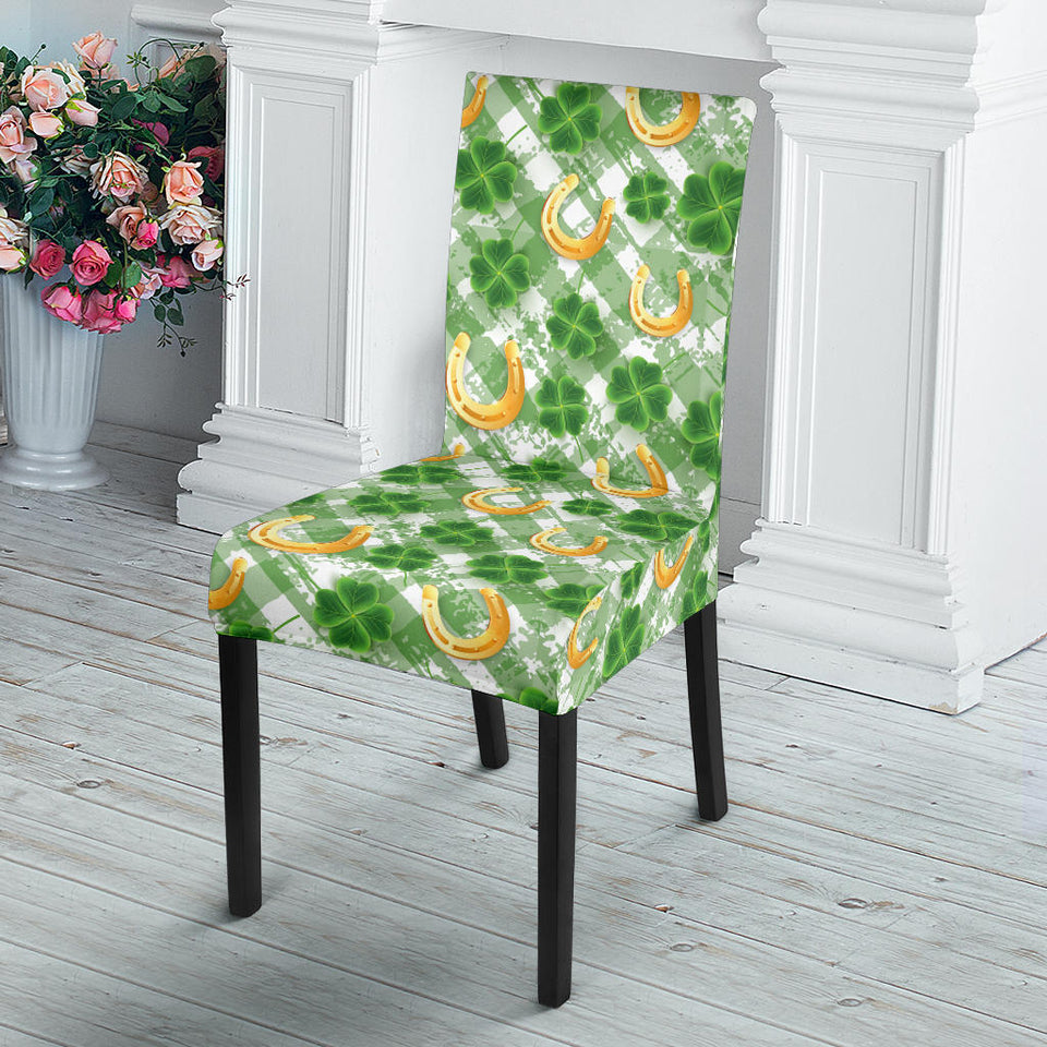 Horseshoes Pattern Print Design 05 Dining Chair Slipcover