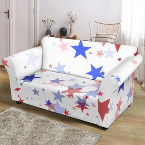 USA Star Pattern Loveseat Couch Slipcover