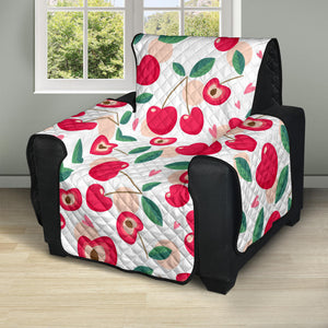 Cherry Heart Pattern Recliner Cover Protector