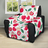 Cherry Heart Pattern Recliner Cover Protector