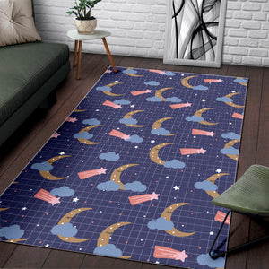 Moon Star Could Pattern Area Rug