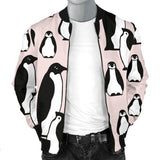 Penguin Pattern Background Men Bomber Jacket