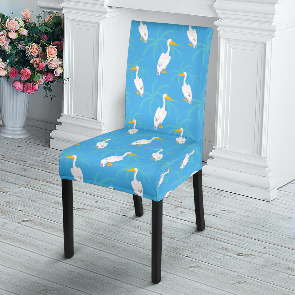 Pelican Pattern Print Design 02 Dining Chair Slipcover