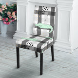 Crocodile Pattern Stripe background Dining Chair Slipcover