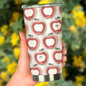 Red Apple Pattern Tumbler