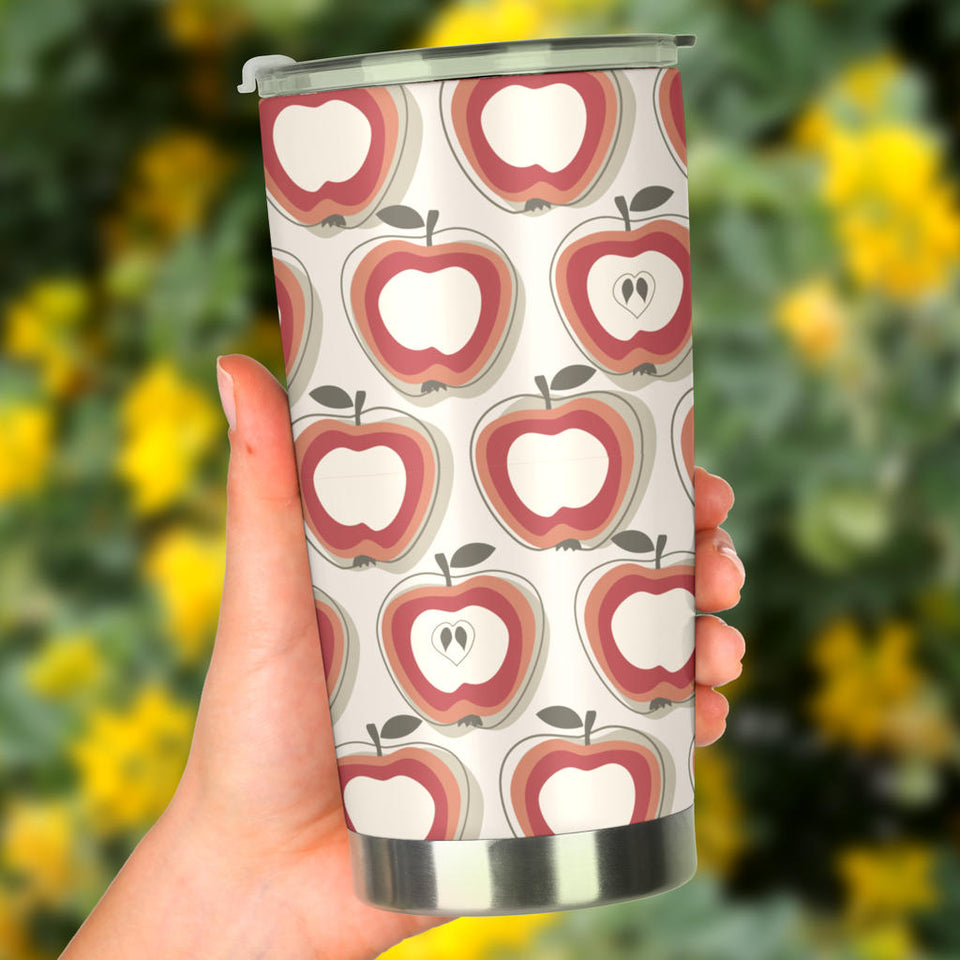 Red Apple Pattern Tumbler