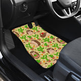 Hedgehog Pattern Print Design 02 Front and Back Car Mats