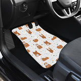 Guinea Pig Pattern Print Design 01 Front and Back Car Mats